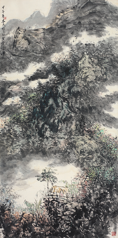 幽居图136cmx68cm 2014年 陈志民