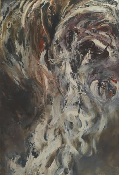 潘德海 最后的审判 纤维板油画 140×100cm 1984