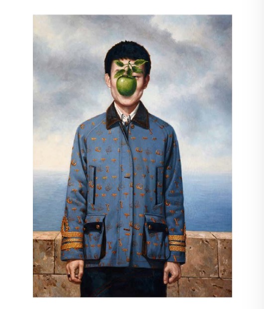 郝振瀚Hao Zhenhan，中介的画像 The Agent&#39;s Portrait，布面油画Oil on Canvas，81.5 x 59.5cm，2012