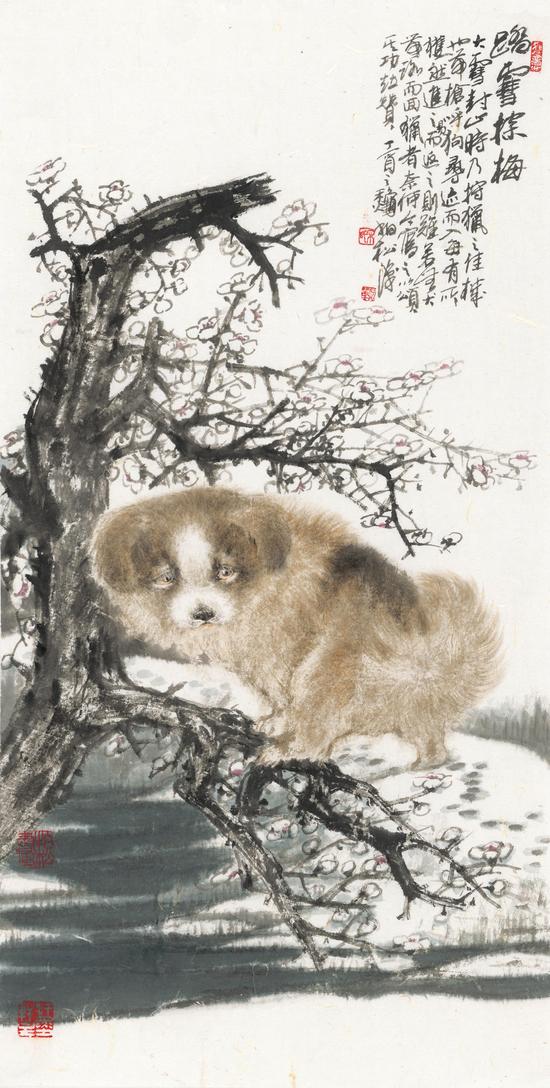 踏雪探梅 68×34cm