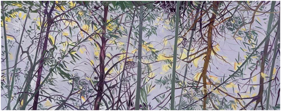焦小健《散文的形式1》布面油画 146 x 336 cm 2017年