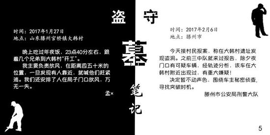 图表：《盗/守墓笔记》五