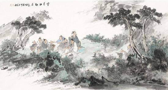 赏春酒飘香 176cmX97cm
