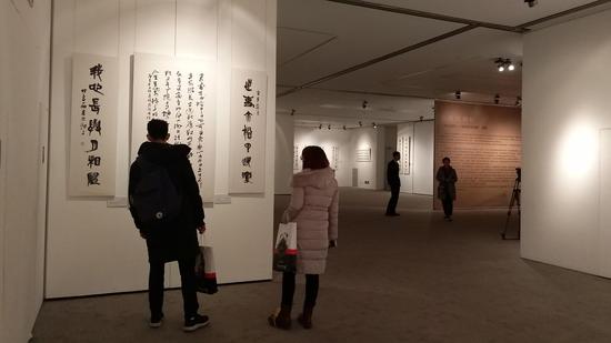 “徽风国韵——张良勋书法展”现场