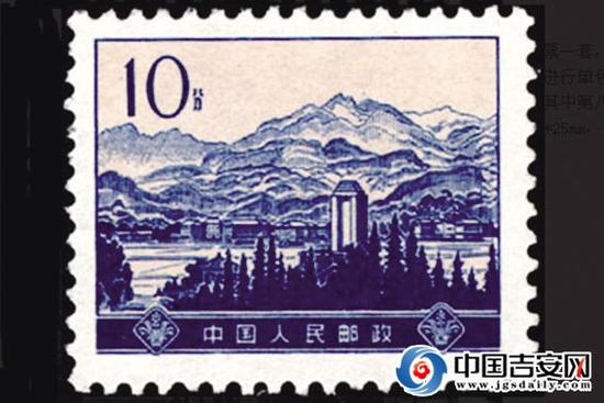 ▲1974年4月1日，发行了编号为“普16”的《革命圣地图案（第四版）普通邮票》一套，全套14枚。其中第8枚是“革命摇篮——井冈山茨坪”。