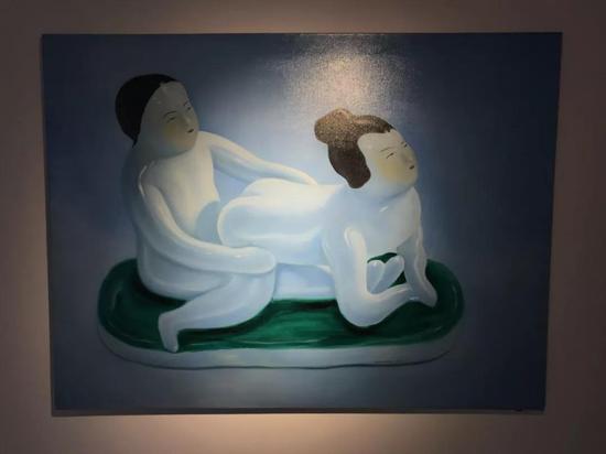 《小瓷人》油画，布面，150×200cm，2004年