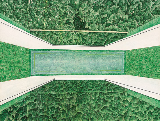 《一吨风景-空间上的空间6》 王海龙 布面油画 120x160cm 2016