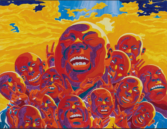 方力钧《展览》 140×180cm 2014年作