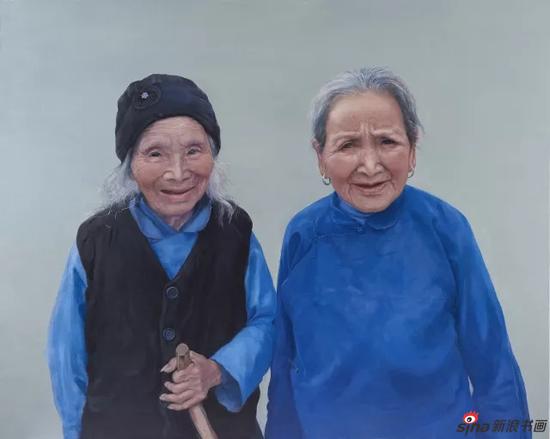 孙培松《闺蜜》 110×88cm 2017年 油画