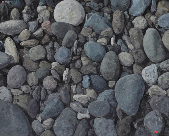 五彩石 布面油画120cm×150cm 2011年,汤曙