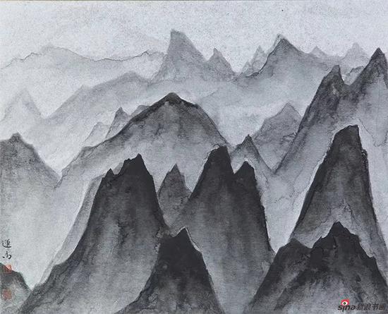 山外山 34X41cm，纸本，2017年