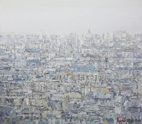 王小双 看不见的城市05 2015 布面油画 200x300cm