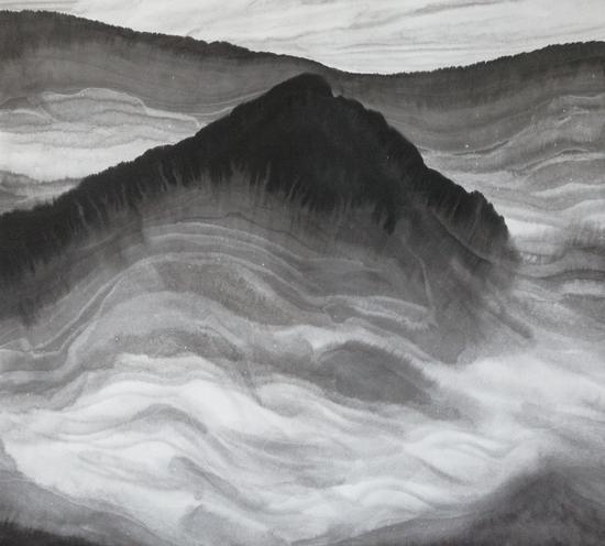 畅神系列,宣纸水墨,98X110CM,2012