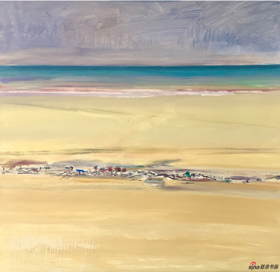 海景系列2 布面油画60cm×60cm 2016年,黄良