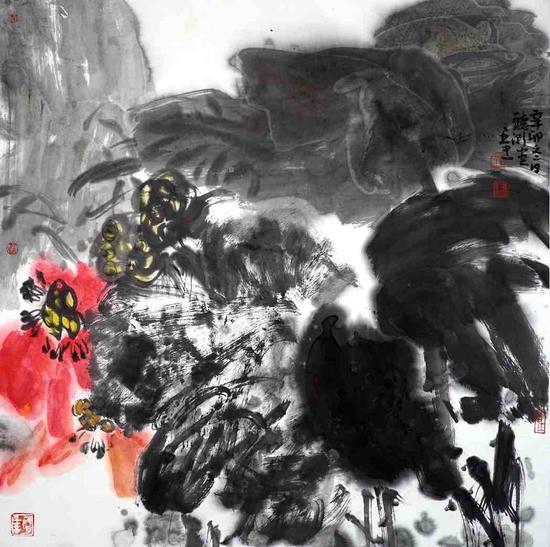 醉秋风 68×68cm