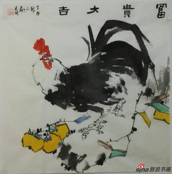 富贵大吉70x70cm