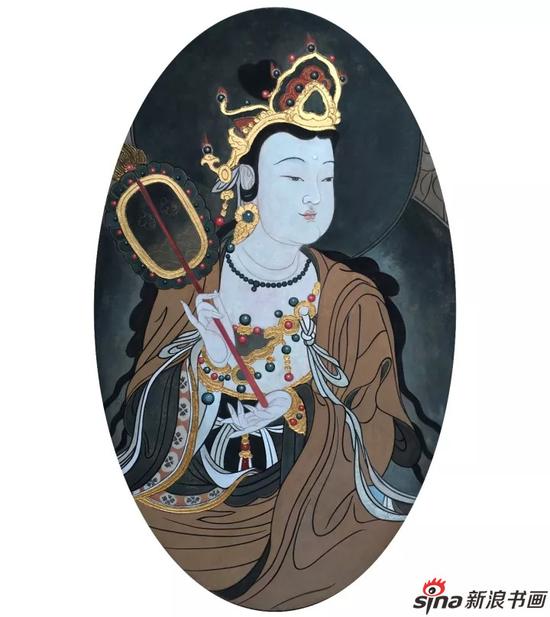 向颖 《中国传统壁画临摹之法海寺》 传统壁画材料 80×50×6cm 2016