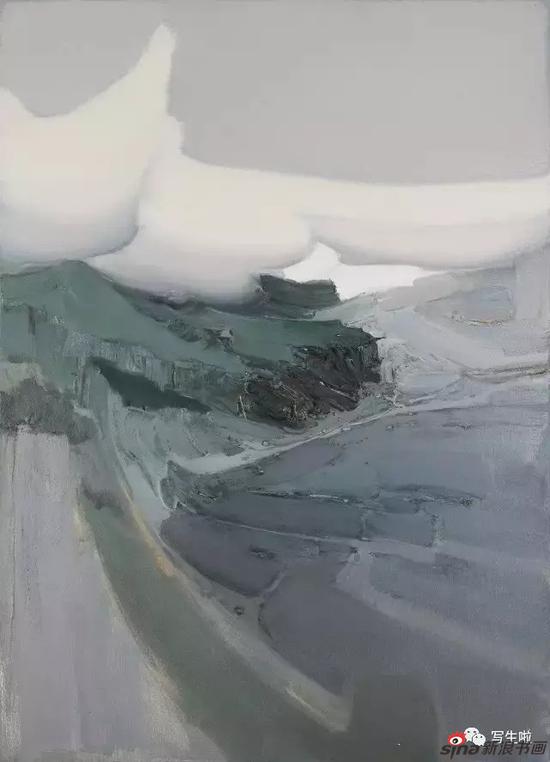 《高原印象》之四布面油画180cmx130cm2016年