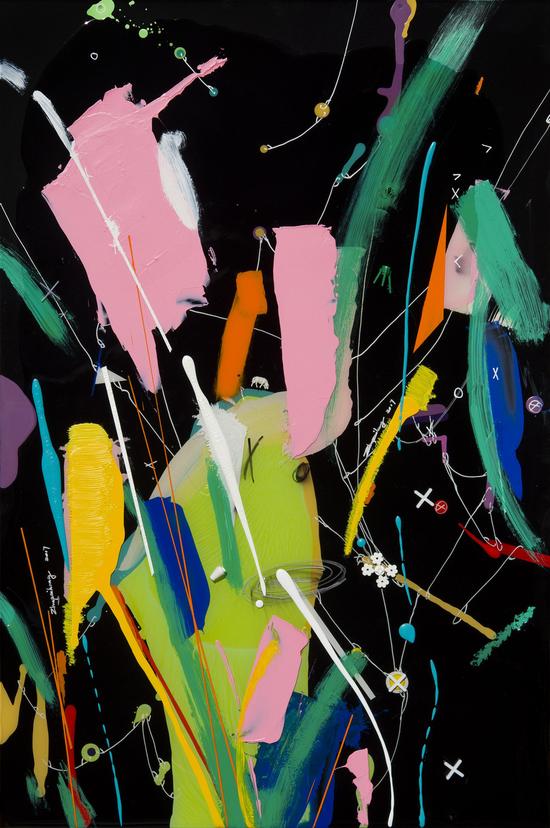 《Material 2017-9》-61×40.5cm-铝板丙烯 Acrylic on Aluminium Plate-2017