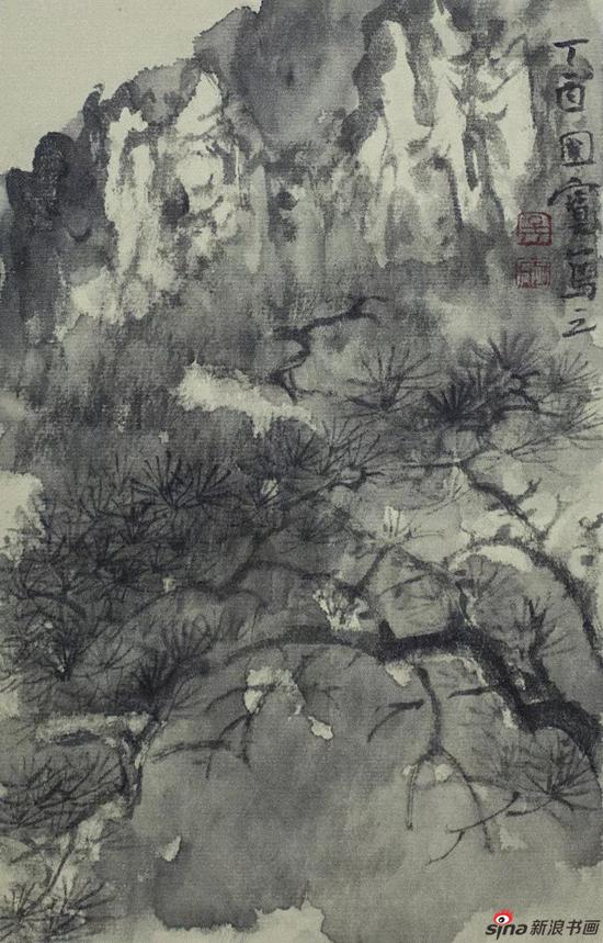 《松云发爽籁》25x16cm