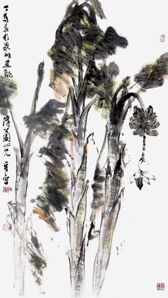 吟风雨 138×68cm