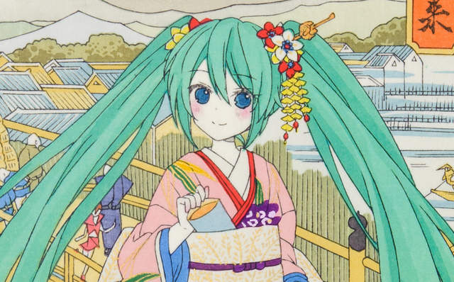 纯手工制作《初音未来浮世绘》限量100份瞬杀 - 图片1