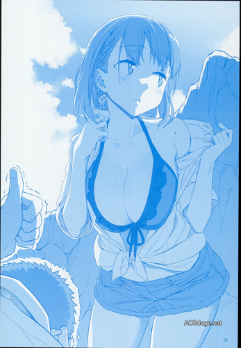 严寒冬日的夏季泳装福利,《月曜日のたわわ》第 7 话爱酱微妙的泳装福利回