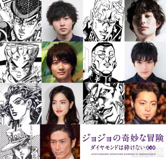 《JOJO的奇妙冒险》真人电影演员表: