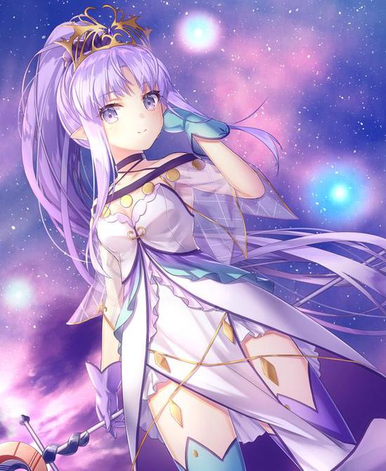 美狄亚少女时代的样子,身份为科尔基斯的女王,此时的她还没有被称为"