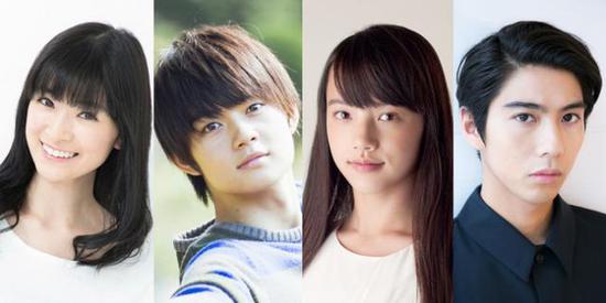 （从左至右）优希美青、佐野勇斗、清原果耶、贺来贤人
