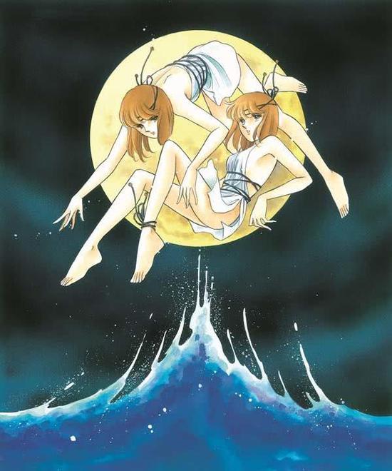 (筱原千绘《海暗月影》插画)