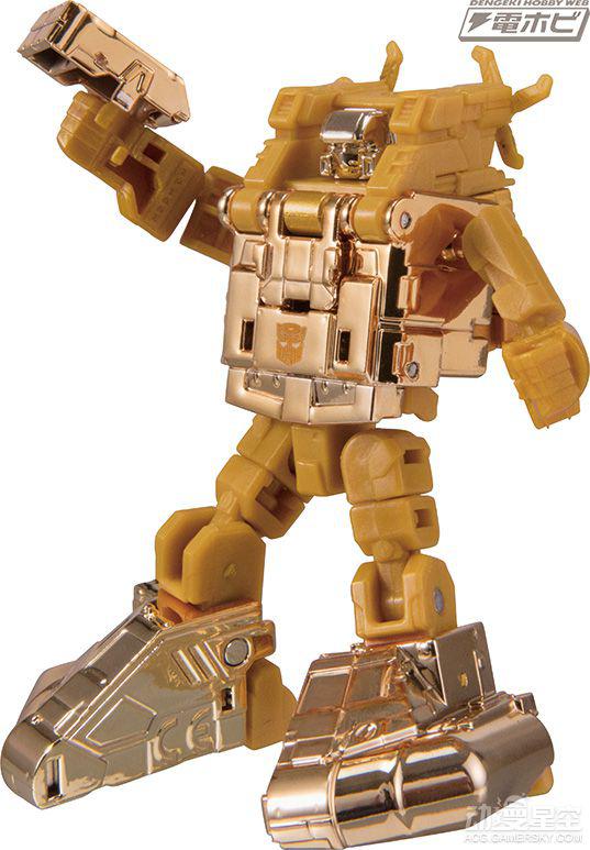 《变形金刚》35周年金色模型 黄金战士豪气十足