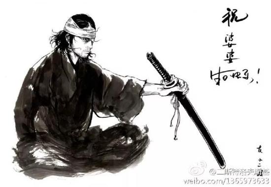 小二临摹武藏