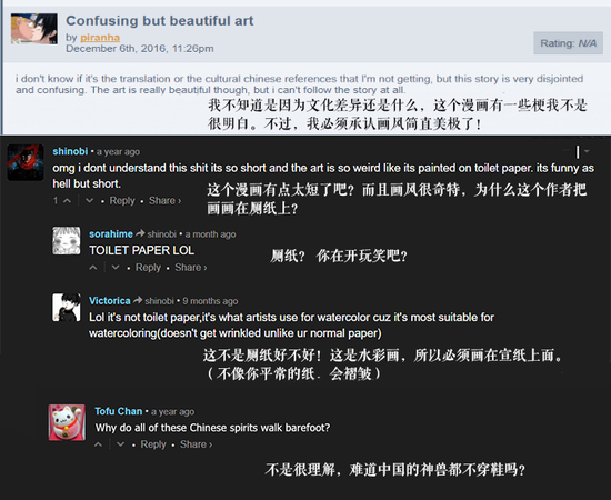 外国读者因文化差异产生的疑惑