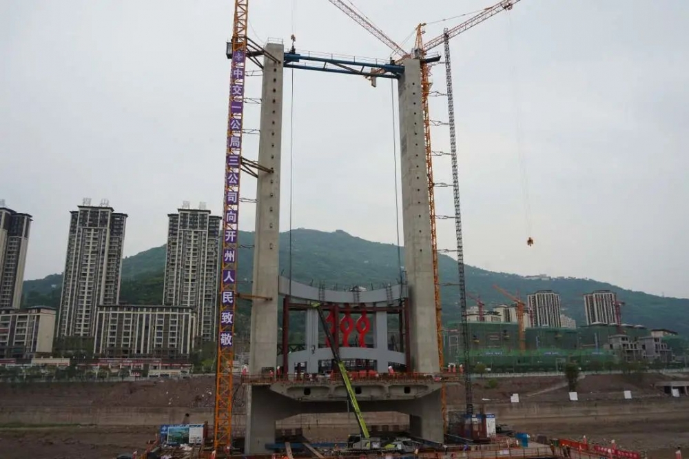 重庆首座水幕景观大桥 最新进展来了