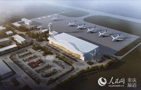 武隆机场效果图。武隆机场供图