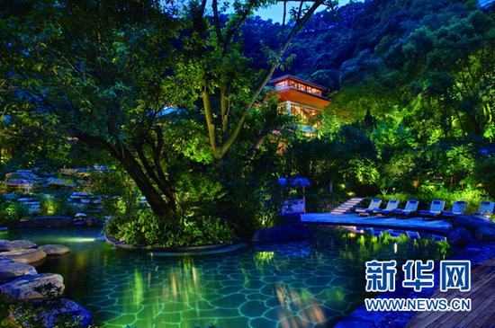 图为重庆北碚北温泉。新华网发(北碚宣传部供图)