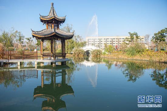 嘉兴市海盐县绿能环保项目园区景观(2020年12月17日摄)。新华社发(江汉 摄)