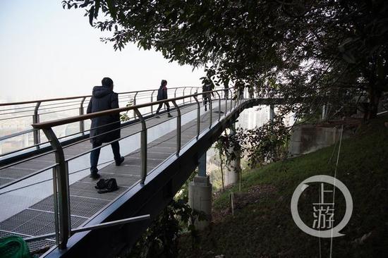 △即将开放的渝中区半山崖线步道