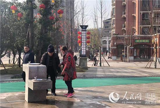 北碚区南京路老旧小区治理提升成果。重庆市住房城乡建设委员会供图
