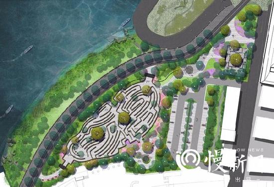 四方井公园迷宫景观设计效果图