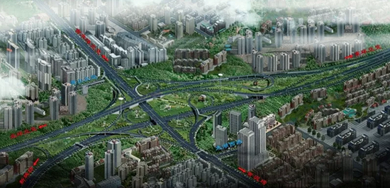 人和立交改造工程效果图