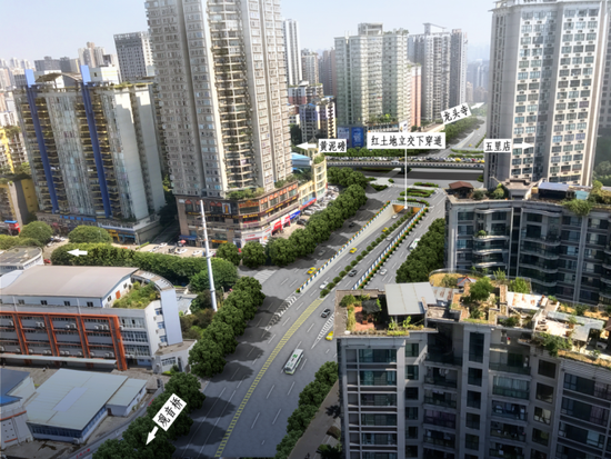 ▲红土地立交工程改造完工后的下穿道效果图
