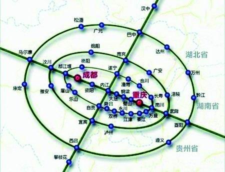 成渝城市群未来啥模样 城际网规划多达23条铁