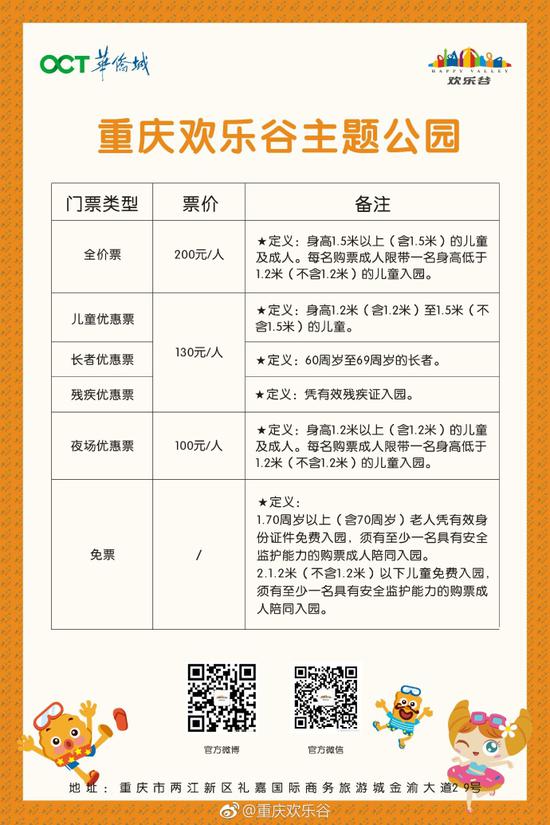 图片来源于重庆欢乐谷官方微博
