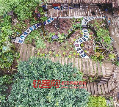 航拍奇幻花园