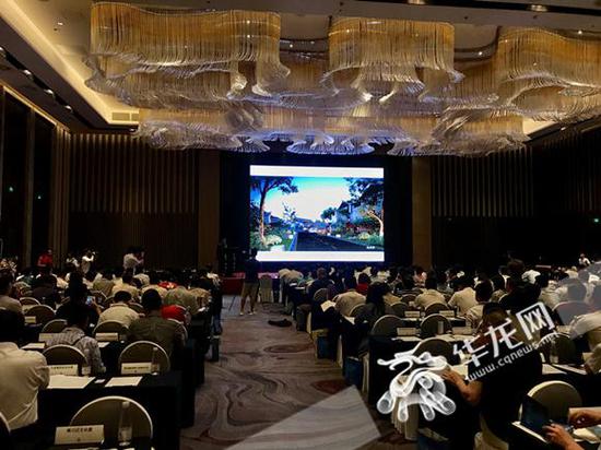 重庆市文化产业重点项目推介会现场。