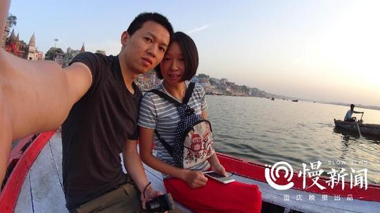 小蹇夫妻俩在印度