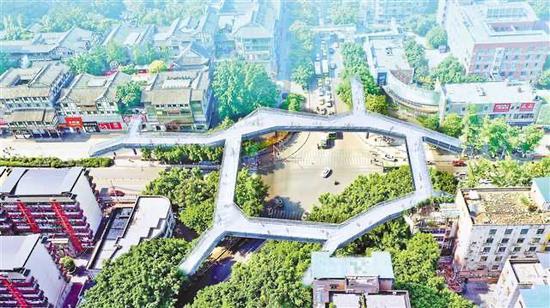 图为南坪商圈联廊效果图。南坪现代服务业发展中心供图