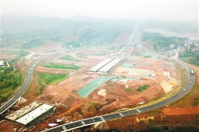 在建潼荣高速三驱互通(中铁建重庆投资集团有限公司供图)